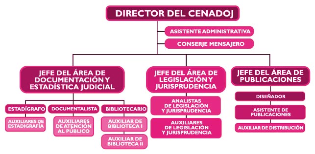 Organigrama del CENADOJ